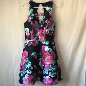 Floral homecoming/ prom dress